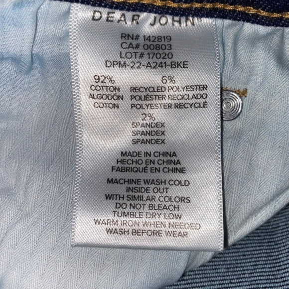 Dear John Straight Leg Super High Rise Cropped Jeans - Picture 7 of 7